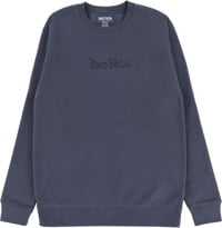 Tactics Happy Wordmark Crew Sweatshirt - steel blue