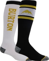 Burton Weekend Midweight Snowboard Socks 2-Pack - sulfur