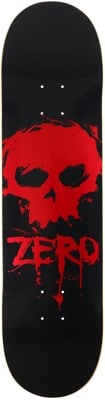 Zero Blood Skull 8.25 Skateboard Deck - red foil - view large