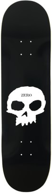 Zero Single Skull 8.625 Skateboard Deck - black/white - view large