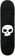 Zero Single Skull 8.625 Skateboard Deck - black/white