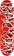 Bacon Skateboards Classic Logo 8.25 Skateboard Deck - red