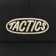 Tactics Oval Logo Trucker Hat - black - front detail