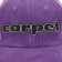 Carpet Dino Corduroy Snapback Hat - purple - front detail