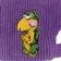 Carpet Dino Corduroy Snapback Hat - purple - reverse detail
