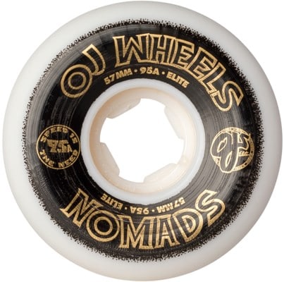 OJ Elite Nomads Skateboard Wheels - white 57 (95a) - view large