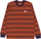 Nike SB Stripe L/S T-Shirt - purple ink/campfire orange