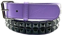 Loosey Stud Finder Belt - purple/black studs