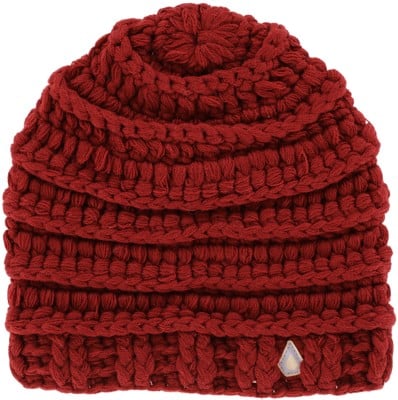 Volcom Rav Crochet Beanie - maroon - view large
