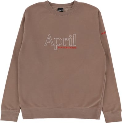 April OG Embroidery Crew Sweatshirt - clay - view large