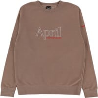 April OG Embroidery Crew Sweatshirt - clay