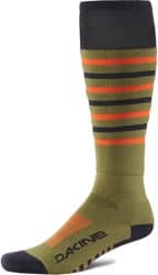 DAKINE Summit Snowboard Socks - utility green/orange