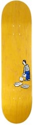 Polar Skate Co. Brady News Paper 8.125 Skateboard Deck - yellow