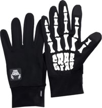 Crab Grab Undie Glove Liners - bones