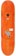 Polar Skate Co. Herrington Planet 8.5 Wheel Wells Skateboard Deck - orange - top