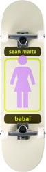 Girl Malto 93 Til 7.75 Complete Skateboard - cream/purple 'babai'