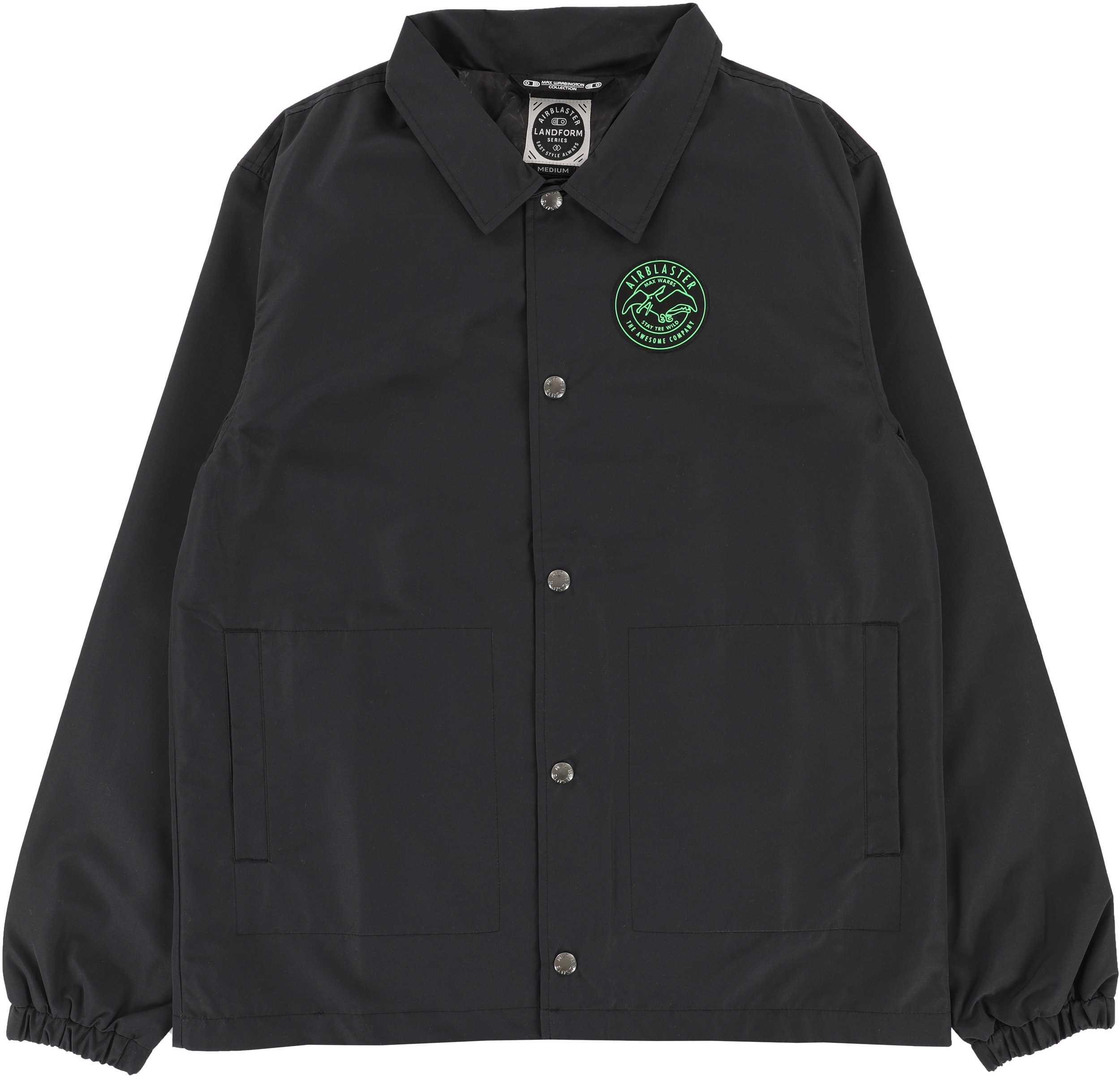 Airblaster Bruiser Coach Jacket - (max warbington) max black/green fade ...