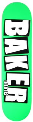 Baker Theotis Brand Name 8.125 Skateboard Deck - neon green dipped - view large