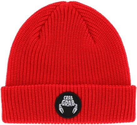 Crab Grab Circle Patch Beanie - red - view large