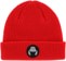 Crab Grab Circle Patch Beanie - red