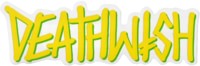 Deathwish Big Deathspray Sticker - yellow/green