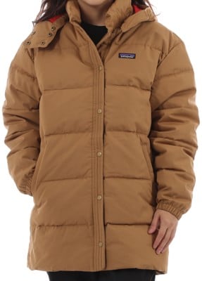 Patagonia Women's Cotton Down Parka Jacket - nest brown - view large