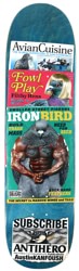 Anti-Hero Kanfoush Pigeon Vision 8.55 Yinzer Shape Skateboard Deck - blue