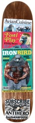 Anti-Hero Kanfoush Pigeon Vision 8.55 Yinzer Shape Skateboard Deck - brown