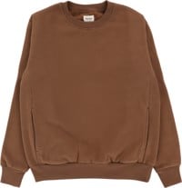 Rhythm Classic Fleece Crew Sweatshirt - chocolate