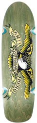 Anti-Hero Mis-Registered Eagle 9.18 Genius Shape Wheel Wells Skateboard Deck - army