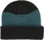 Autumn Birdseye Beanie - black v2 - reverse