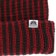 Autumn Chunky Beanie - black/red - front detail