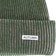 Autumn Cord Beanie - dark green - front detail