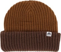 Autumn Dual Tone Beanie - choc brown