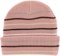 Autumn Multi Stripe Beanie - dusty pink - reverse