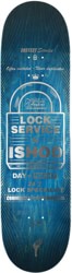 Real Ishod On Lock 8.38 Skateboard Deck - blue