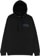 Opera Outline Embroidery Hoodie - black