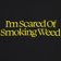 Jacuzzi Unlimited Scared Weed T-Shirt - black - front detail