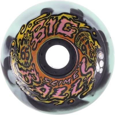 Slime Balls Big Balls Speedwheels Reissue Skateboard Wheels - teal/black swirl (97a) - view large