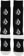 Volcom Women's Sherwood Medium Weight Snowboard Socks - black - front