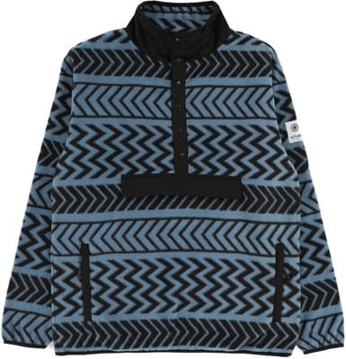 Autumn Orb Half Snap Fleece Jacket - chevron - view large