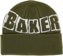 Baker Brand Logo Beanie - dark green - reverse