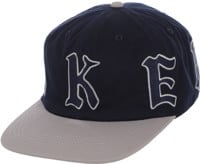 Baker Wrapped Snapback Hat - navy