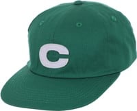 Cleaver C Rip Strapback Hat - dark green