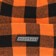 Corduroy Fuzz Beanie - orange - front detail