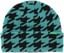 Corduroy Houndstooth Beanie - teal