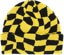 Corduroy Wavy Check Beanie - yellow - reverse