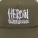 Heroin Script Snapback Hat - olive - front detail