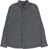 Volcom Caden Solid Flannel Shirt - dark slate