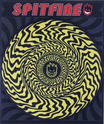 Spitfire Swirled Classic Vinyl Record Slipmat - yellow/black - view large